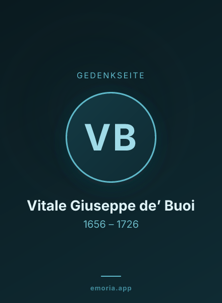Gedenkportrait von Vitale Giuseppe de’ Buoi
