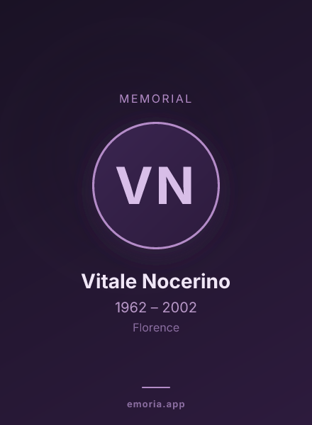Memorial portrait of Vitale Nocerino