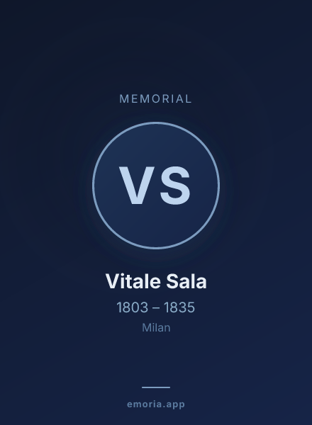 Memorial portrait of Vitale Sala