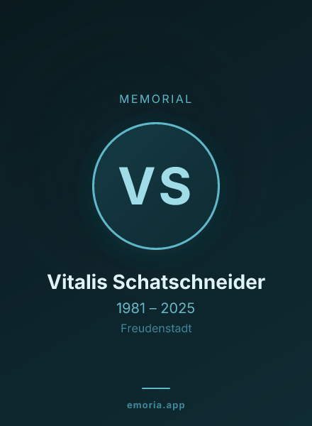 Memorial portrait of Vitalis Schatschneider