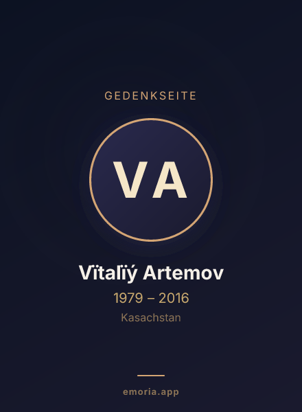Gedenkportrait von Vïtalïý Artemov