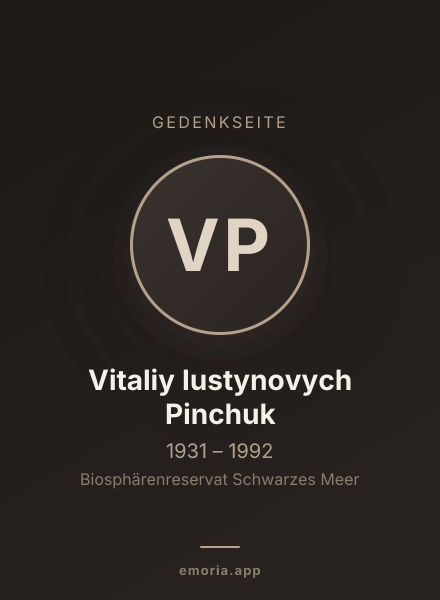 Gedenkportrait von Vitaliy Iustynovych Pinchuk