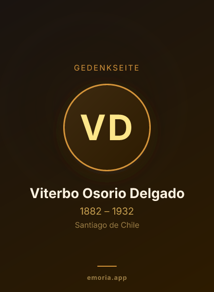 Gedenkportrait von Viterbo Osorio Delgado