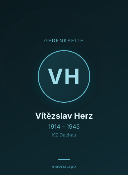 Gedenkportrait von Vítězslav Herz