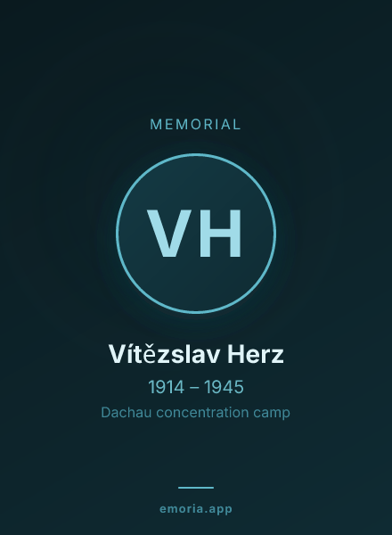 Memorial portrait of Vítězslav Herz