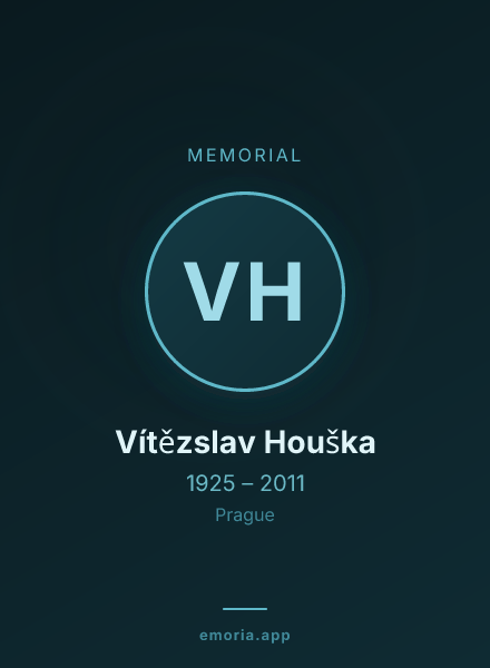 Memorial portrait of Vítězslav Houška