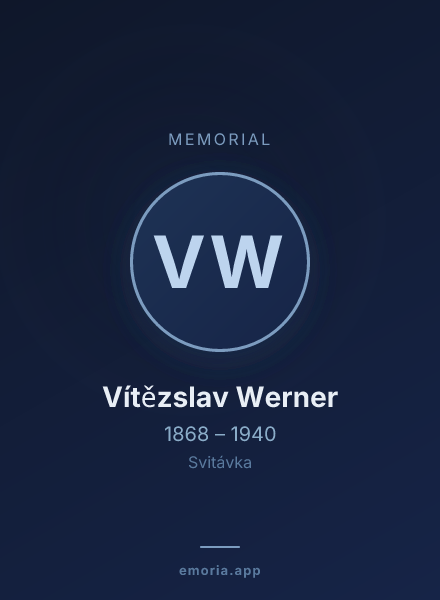 Memorial portrait of Vítězslav Werner