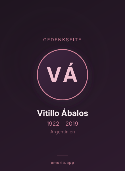 Gedenkportrait von Vitillo Ábalos
