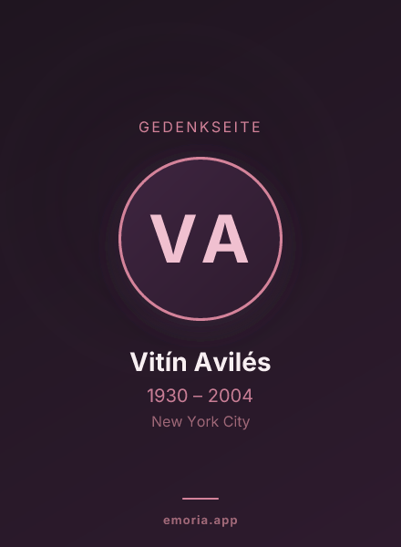 Gedenkportrait von Vitín Avilés
