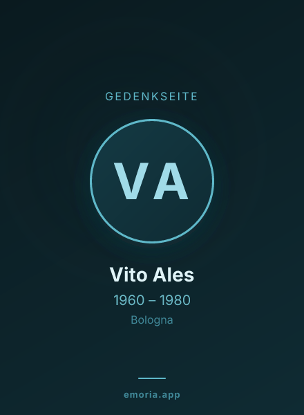 Gedenkportrait von Vito Ales