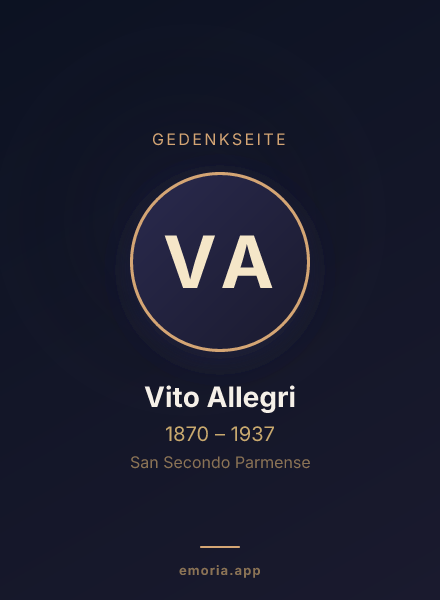 Gedenkportrait von Vito Allegri