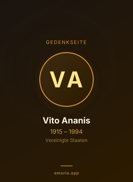 Gedenkportrait von Vito Ananis