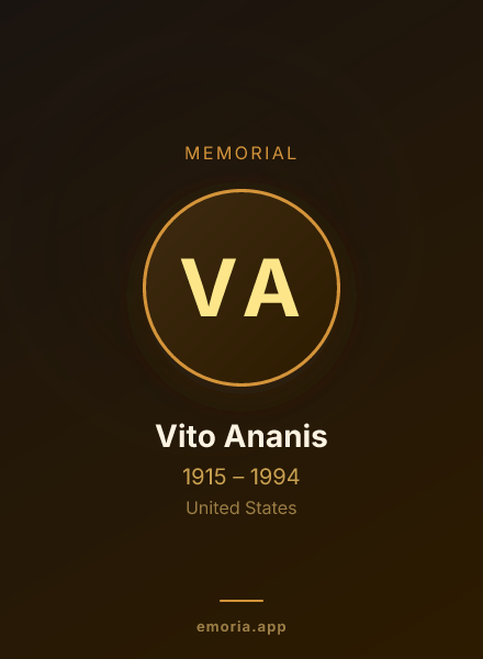 Memorial portrait of Vito Ananis