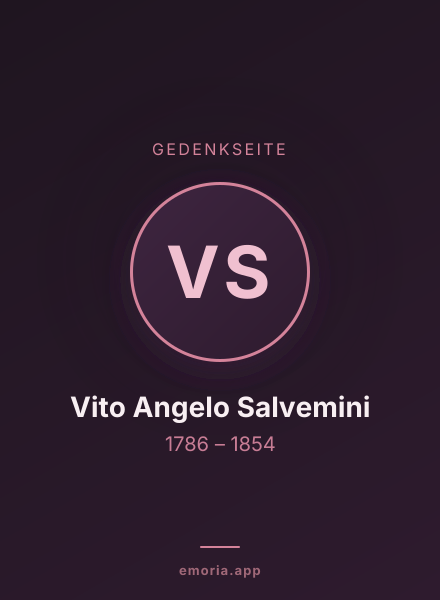 Gedenkportrait von Vito Angelo Salvemini