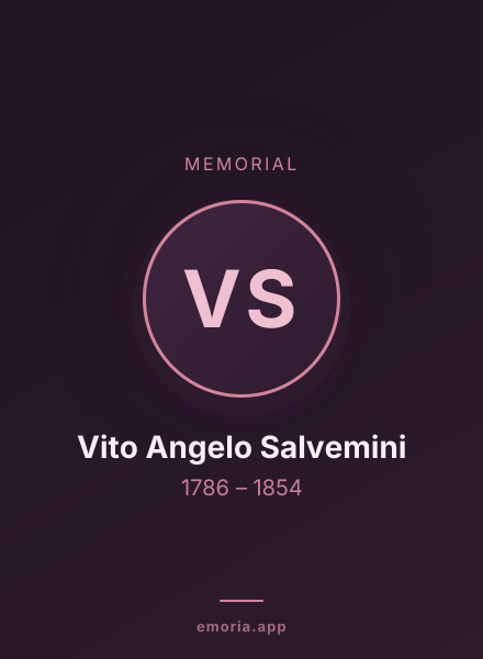 Memorial portrait of Vito Angelo Salvemini