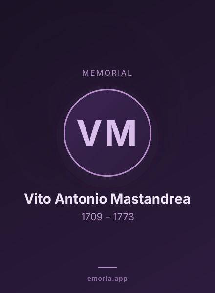 Memorial portrait of Vito Antonio Mastandrea