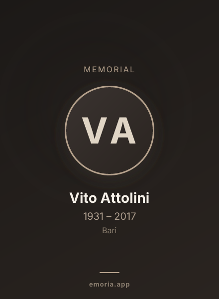 Memorial portrait of Vito Attolini