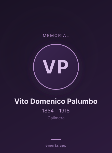 Memorial portrait of Vito Domenico Palumbo