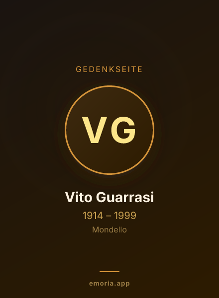 Gedenkportrait von Vito Guarrasi