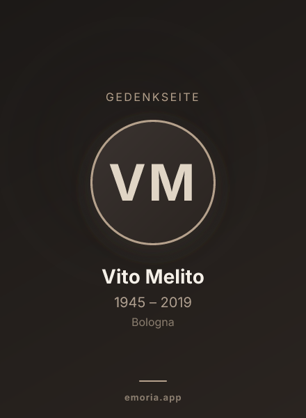 Gedenkportrait von Vito Melito