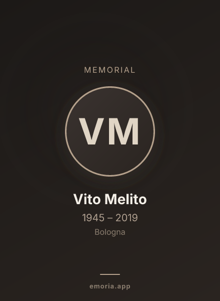 Memorial portrait of Vito Melito