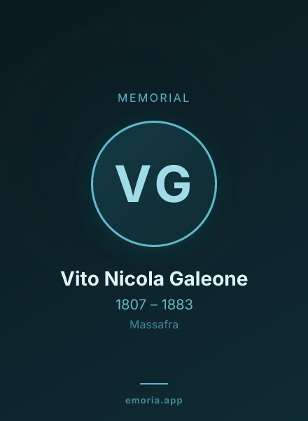 Memorial portrait of Vito Nicola Galeone