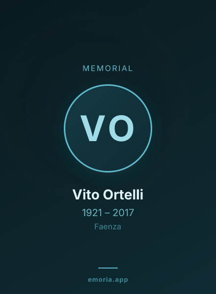 Memorial portrait of Vito Ortelli