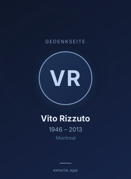 Gedenkportrait von Vito Rizzuto