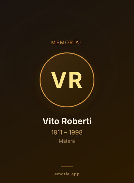 Memorial portrait of Vito Roberti