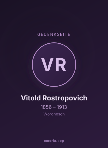 Gedenkportrait von Vitold Rostropovich