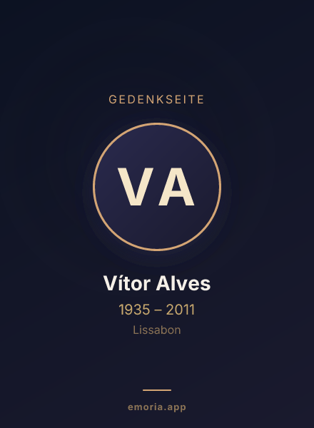 Gedenkportrait von Vítor Alves