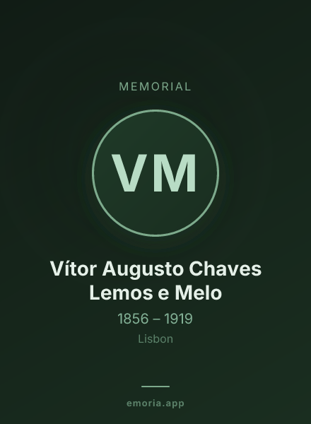 Memorial portrait of Vítor Augusto Chaves Lemos e Melo