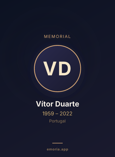 Memorial portrait of Vítor Duarte