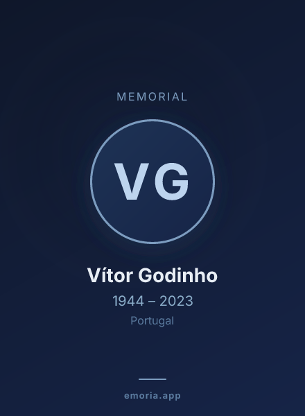 Memorial portrait of Vítor Godinho