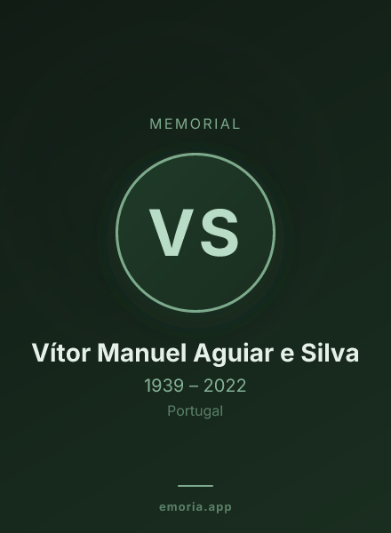 Memorial portrait of Vítor Manuel Aguiar e Silva