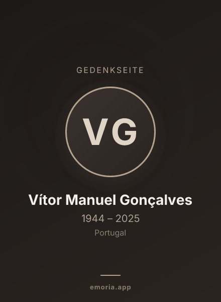 Gedenkportrait von Vítor Manuel Gonçalves