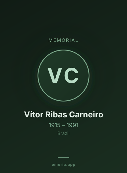 Memorial portrait of Vítor Ribas Carneiro