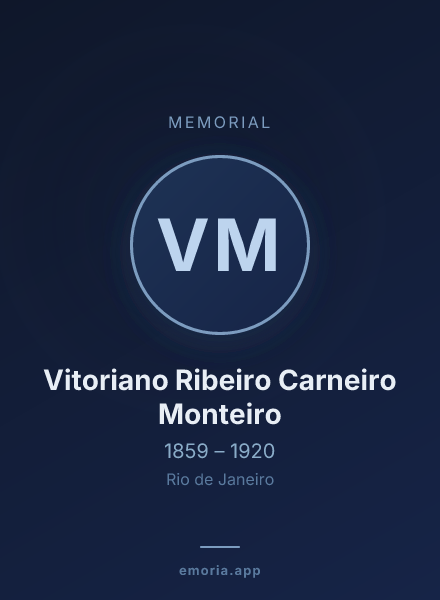 Memorial portrait of Vitoriano Ribeiro Carneiro Monteiro