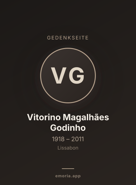 Gedenkportrait von Vitorino Magalhães Godinho