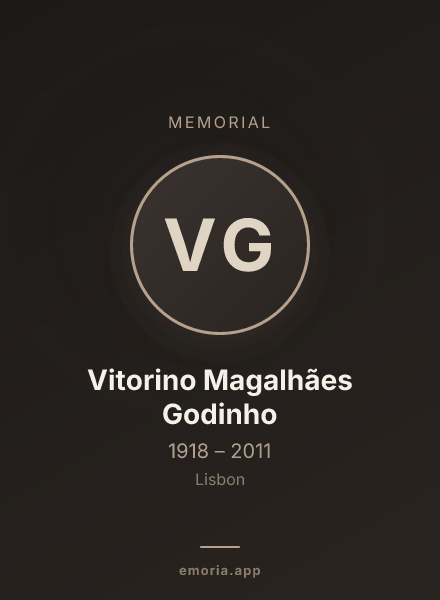 Memorial portrait of Vitorino Magalhães Godinho