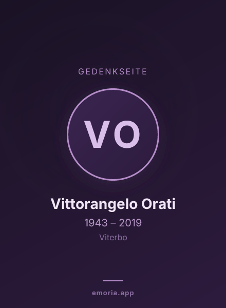 Gedenkportrait von Vittorangelo Orati