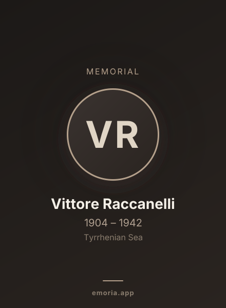 Memorial portrait of Vittore Raccanelli