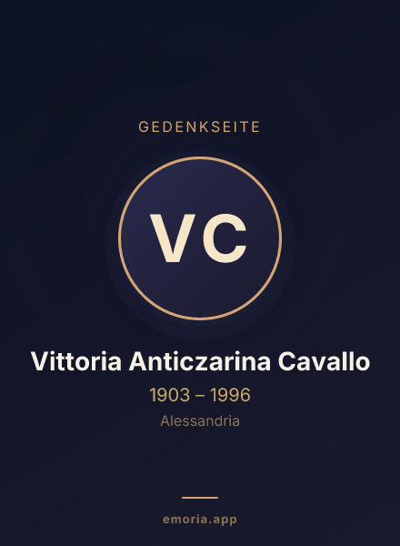 Gedenkportrait von Vittoria Anticzarina Cavallo