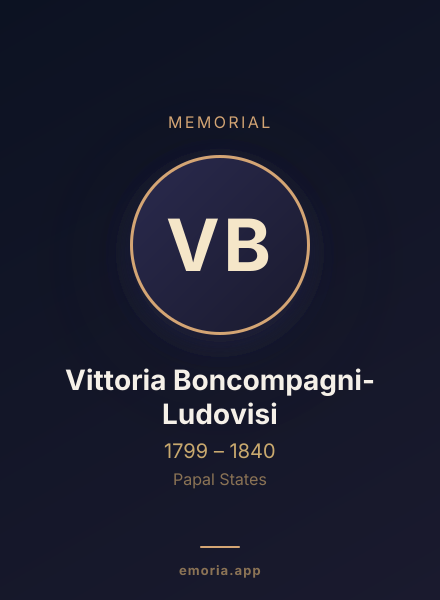 Memorial portrait of Vittoria Boncompagni-Ludovisi