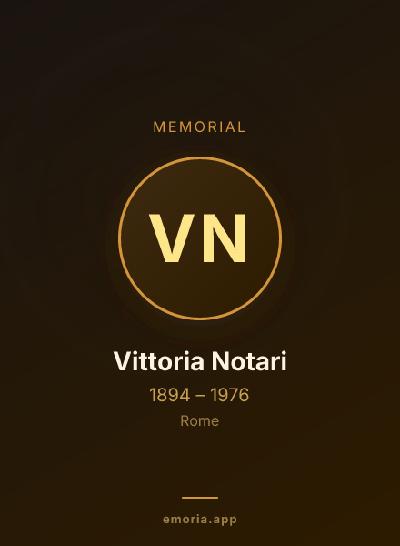 Memorial portrait of Vittoria Notari