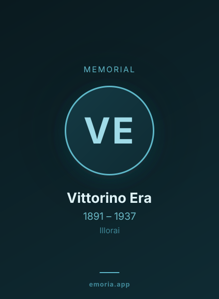 Memorial portrait of Vittorino Era