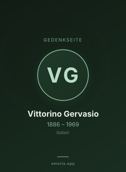 Gedenkportrait von Vittorino Gervasio