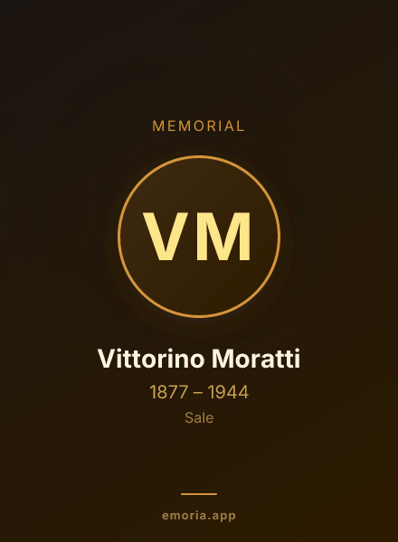 Memorial portrait of Vittorino Moratti