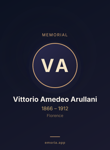Memorial portrait of Vittorio Amedeo Arullani