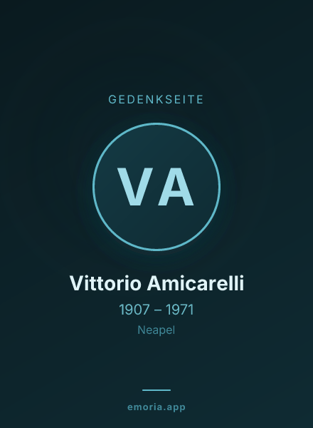 Gedenkportrait von Vittorio Amicarelli